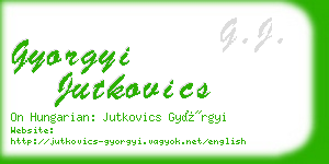 gyorgyi jutkovics business card